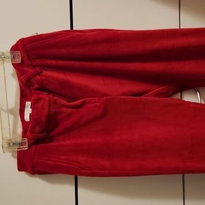 Maison d'Amelie red velvet pant size 2